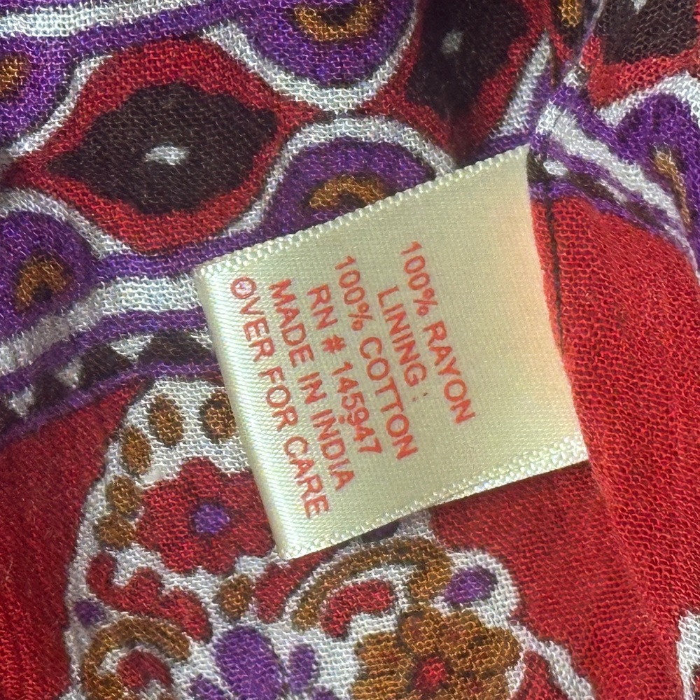 True Destiny Boutique Vintage Indian Bohemian Gauze Maxi Dress NWOT - Picture 10 of 10